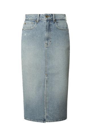 Jupe midi en jean Midi - Bleu clair