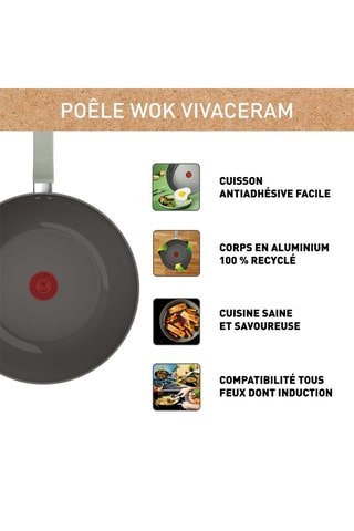 Wok Vivaceram - 28 cm