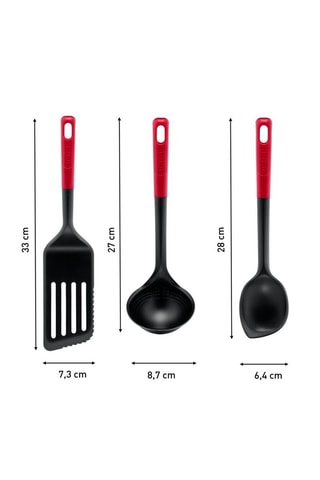 3 ustensiles de cuisine Red Edition 2-en-1