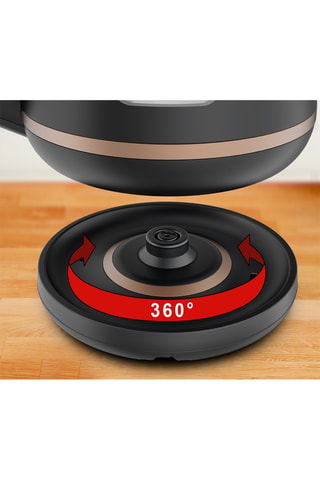 Bouilloire électrique Includeo - 1 l - 2400 W - Noir