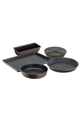 5 moules à gâteaux PerfectBake - Noir