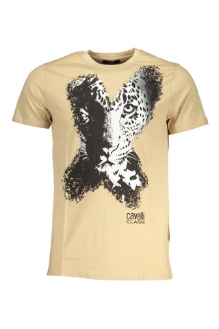 T-shirt - Beige - Blanc, noir et beige