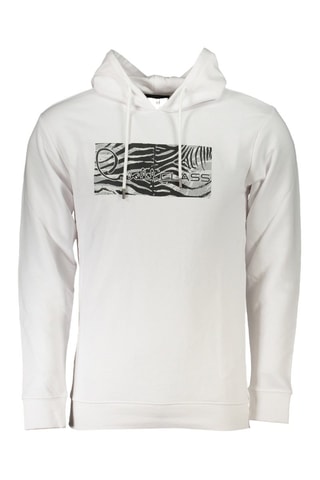 Sweat à capuche - Blanc - Blanc et noir
