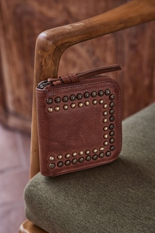 Porte-monnaie en cuir - Camel