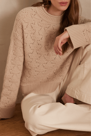 Pull en laine - Beige