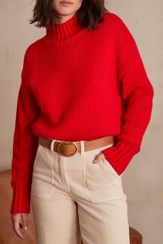 Pull en laine - Rouge