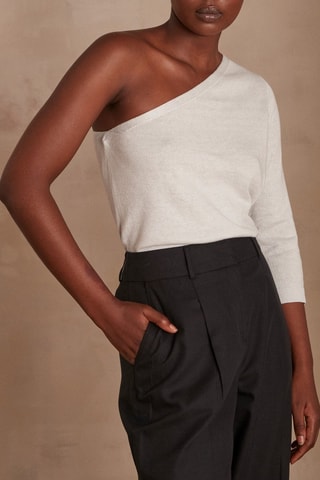 Pull asymétrique - Argenté
