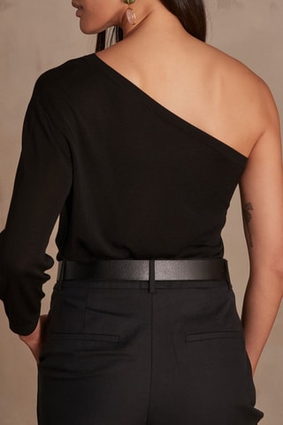 Pull asymétrique - Noir