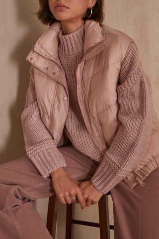 Pull en laine - Mauve