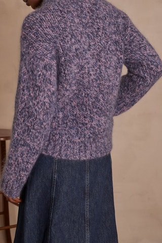 Pull en mohair - Violet