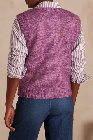 Pull sans manches - Violet
