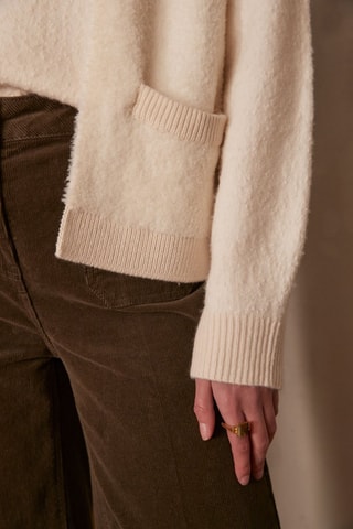 Gilet sans manches en laine - Ecru