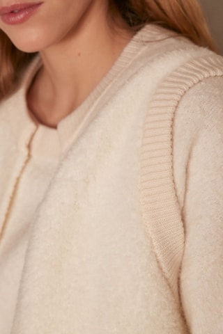 Gilet sans manches en laine - Ecru