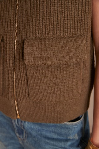Gilet sans manches en laine - Kaki