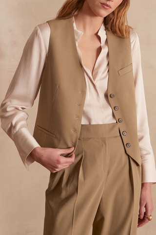Gilet sans manches - Beige