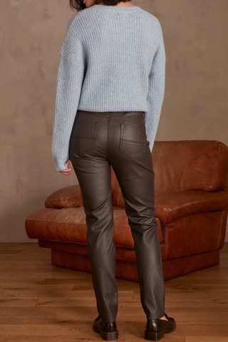 Pantalon slim - Marron