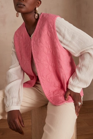 Veste sans manches - Rose