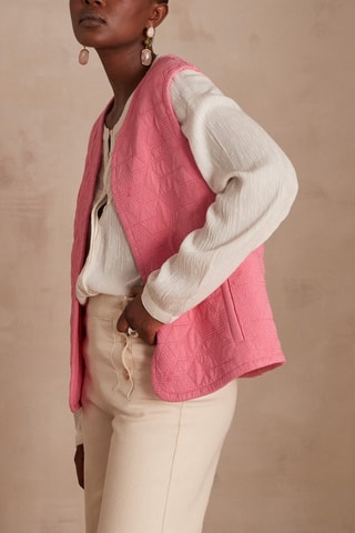 Veste sans manches - Rose