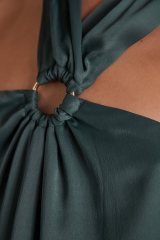 Robe trapèze - Bleu canard