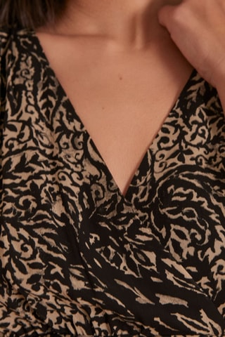 Robe portefeuille - Noir