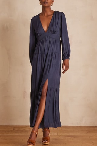 Robe longue - Bleu marine