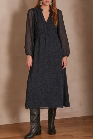 Robe longue - Bleu marine