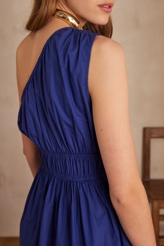 Robe asymétrique - Bleu roi