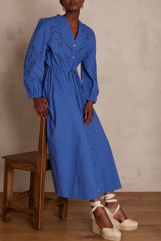 Robe chemise - Bleu