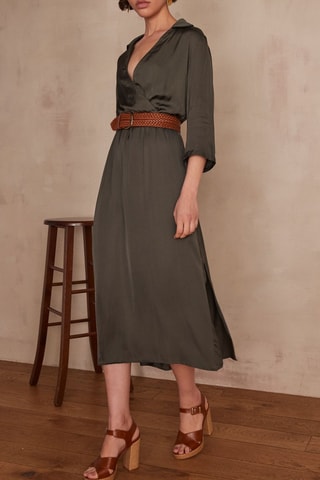 Robe midi - Kaki