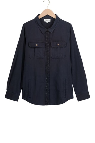 Surchemise en jean - Bleu marine