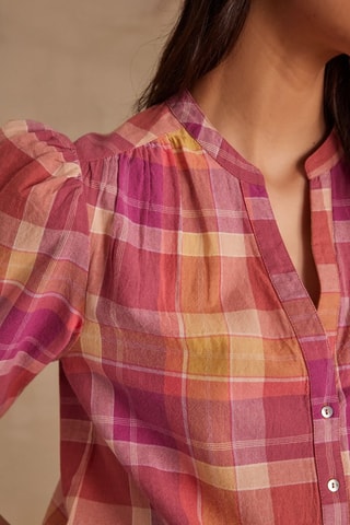 Blouse - Fuchsia et jaune