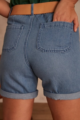 Short en jean - Bleu