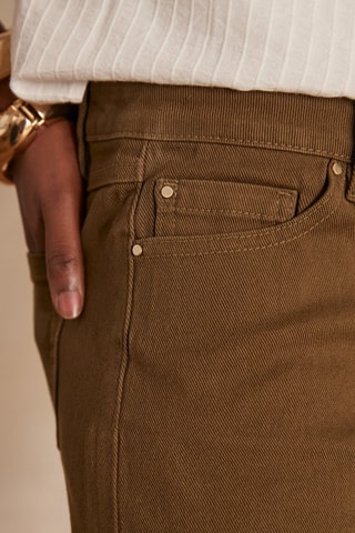 Short en jean - Kaki