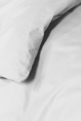 Housse de couette en coton 57 fils/cm² Lina - Blanc