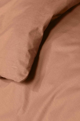 Housse de couette en coton 57 fils/cm² - Terracotta