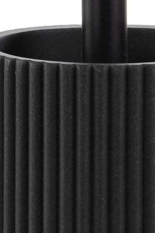 Brosse WC en acacia Niagara - Noir