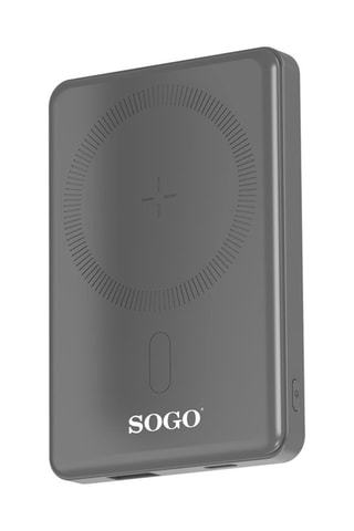 Batería externa magnética inalámbrica - 5000 mAh - Gris
