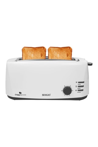 Tostadora eléctrica - 1400 W - 2 ranuras
