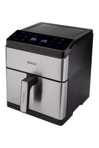 Freidora de aire de acero inoxidable, cerámica y silicona - 1800 W - 8 l