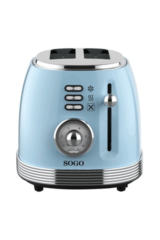 Tostadora Retro 2 - Azul ­- 2 ranuras - 850 W