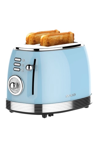 Tostadora Retro 2 - Azul ­- 2 ranuras - 850 W