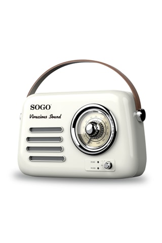 Despertador Retro Bluetooth - Beige - 5 W