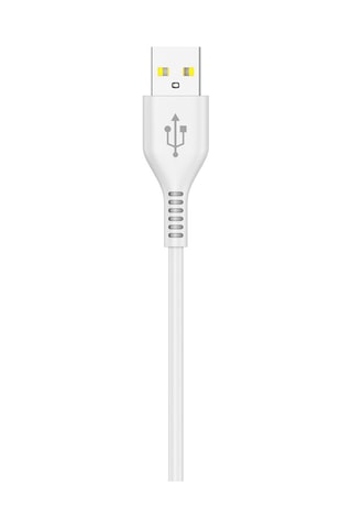 Cable USB con USB C - 2 m - Blanco