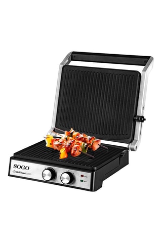 Plancha eléctrica con grill y sandwichera - 2000 W