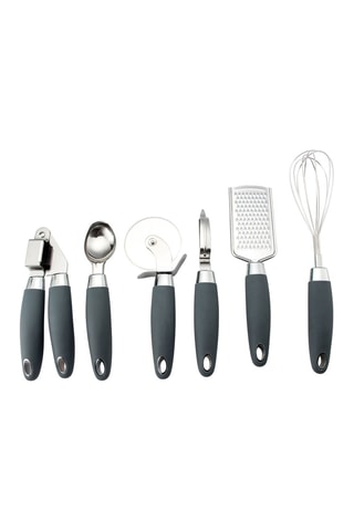 6 utensilios de cocina de acero inoxidable