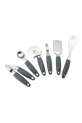 6 utensilios de cocina de acero inoxidable