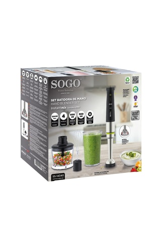 Batidora de mano de acero inoxidable - 1600 W