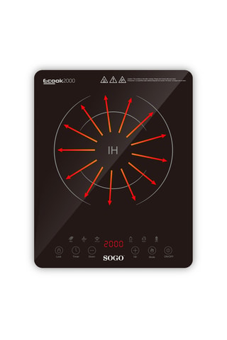 Placa eléctrica de inducción - 2000 W