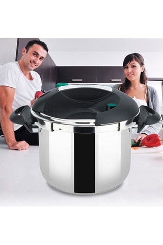 Olla alta de acero inoxidable - 24 cm - 10 l