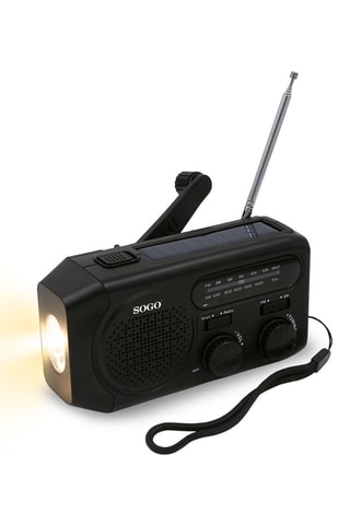 Radio de emergencia recargable - Carga solar y dínamo